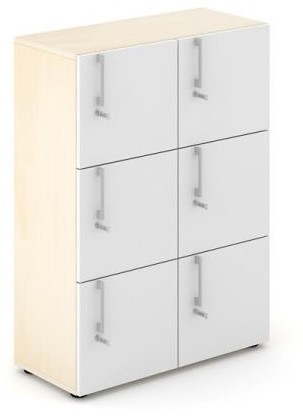 HOUTEN LOCKERKAST NOVA 6-DEURS HOOGTE 109CM
