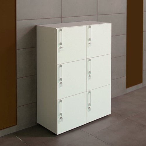 HOUTEN LOCKERKAST NOVA 6-DEURS HOOGTE 109CM-2