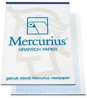 Mercurius millimeterpapier, ft A4, blok van 50 vel-2