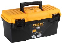 Perel gereedschapskoffer, ft 41 X 20,9 X 19,5 cm, 16,7 l, leeg geleverd, zwart/geel