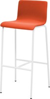Oscar Hoge Stoel Rond Frame Volledig Gestoffeerd Oranje.jpg