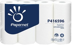 Papernet keukenrol Superior, 3-laags, 51 vellen, pak van 4 rollen