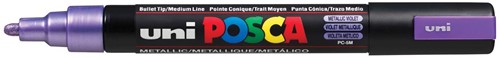 Uni POSCA paintmarker PC-5M, 1,8 - 2,5 mm, metaalpaars