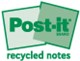 Post-it recycled notes