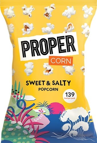 Proper popcorn Sweet & Salty, zak van 30 g