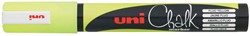 Uni-ball Krijtmarker fluo geel, ronde punt van 1,8 - 2,5 mm
