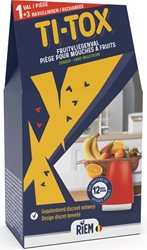 Riem Ti-Tox fruitvliegenval, 1 val + 3 navullingen