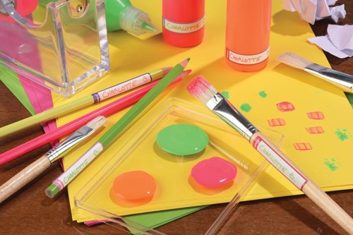 Avery Family mini naametiketten, ft 5 x 1 cm, roze/paars, ophangbare etui met 30 etiketten-3