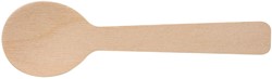 Koffielepel, uit hout, gecoat, 96 mm, pak van 100 stuks