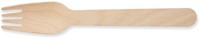 Vork uit hout, gecoat, 160 mm, pak van 100 stuks