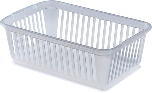Whitefurze Mini opbergmand 25 cm, transparant
