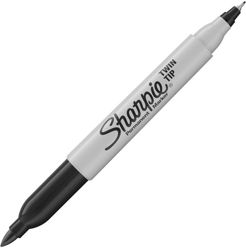 Sharpie permanente marker, twin tip, zwart-2