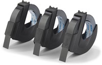 Dymo D3 tape 9 mm, wit op zwart, blister van 3 stuks-2