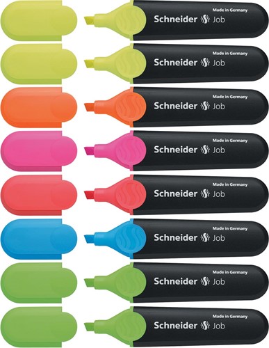 Schneider markeerstift Job 150, etui van 6 stuks in geassorteerde pastelkleuren-2