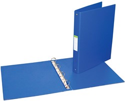 Ringmap voor ft A4, 4 ringen van 25 mm, uit PVC, blauw