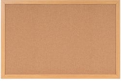 Bi-Office Earth Prime kurkbord, eiken kader, ft 120 x 90 cm