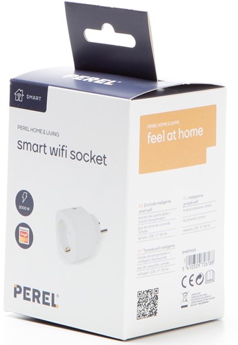 Perel Smart Wifi stekker voor binnen, wit, voor Nederland-2