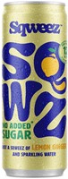 SQWZ frisdrank Lemon Ginger BIO, blikje van 25 cl, pak van 12 stuks