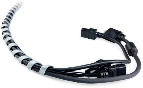 SPIRAAL KABELMANAGER SPIRAAL 252 ZILVER PER METER-2