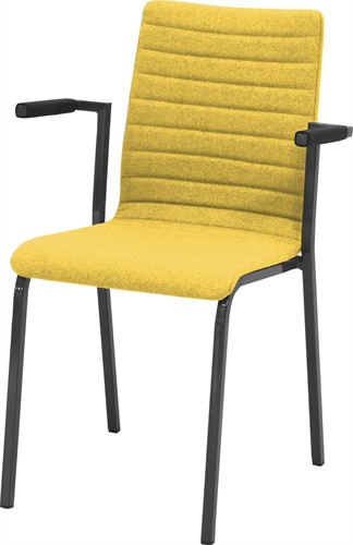 Stoel Oscar Vergaderstoel Kantinestoel Kuip Geheel Gestoffeerd Vierkant Frame Stapelbaar kos5-2-0.jpg