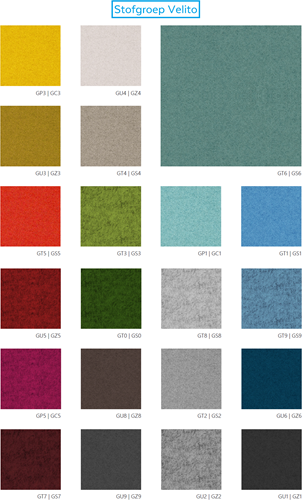 Stofkaart Stofgroep Velito Presto