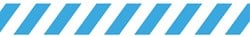 Tarifold vloersticker zonder tekst, ft 90 x 1000 mm, wit/blauw