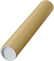 Verzendkoker, ft 50 x 8 cm, bruin