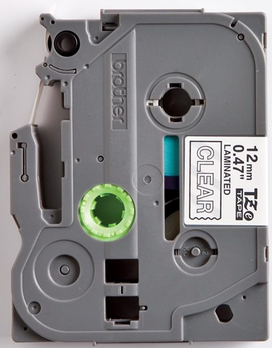 Brother TZe tape voor P-Touch 12 mm, wit op transparant-3