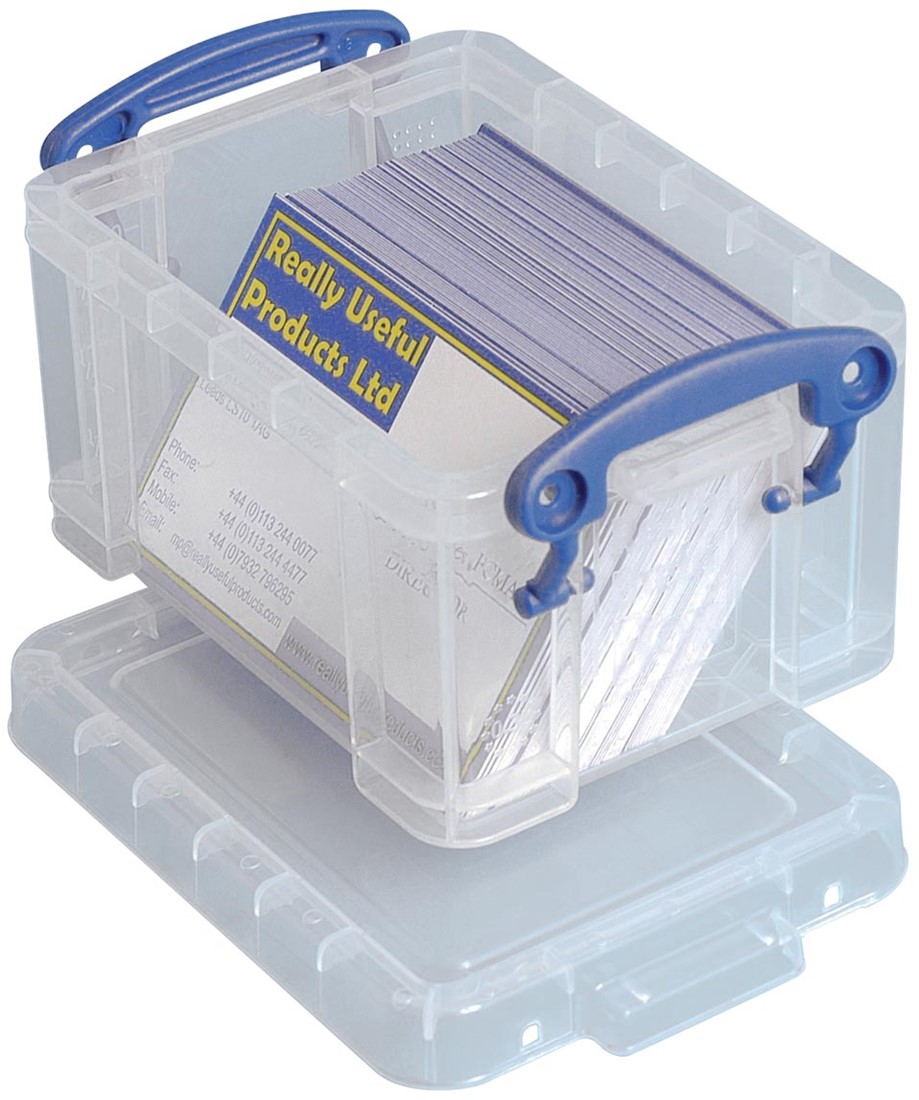 6 X Really Useful Box Opbergdoos 0,9 Liter - Transparant Met Deksel, Stapelbaar En Stofbestendig