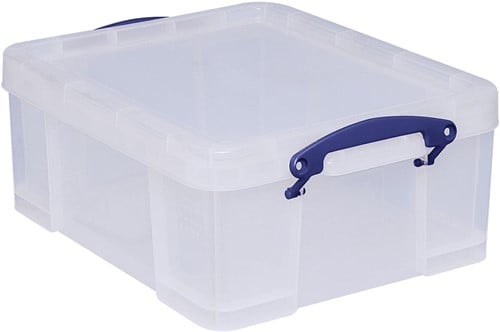Really Useful Box opbergdoos 21 liter, transparant