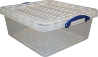 Really Useful Box opbergdoos 31,5 l, nestbaar, transparant