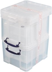 Really Useful Box 35 liter, transparant, pak van 3 dozen