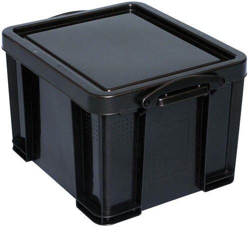 Really Useful Box opbergdoos 35 liter, gerecycleerd, zwart