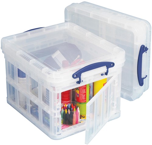 Really Useful Box opbergdoos 35 liter opvouwbaar, transparant-2