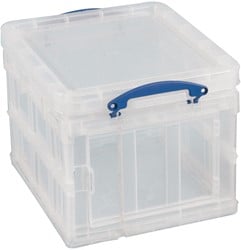 Really Useful Box opbergdoos 35 liter opvouwbaar, transparant