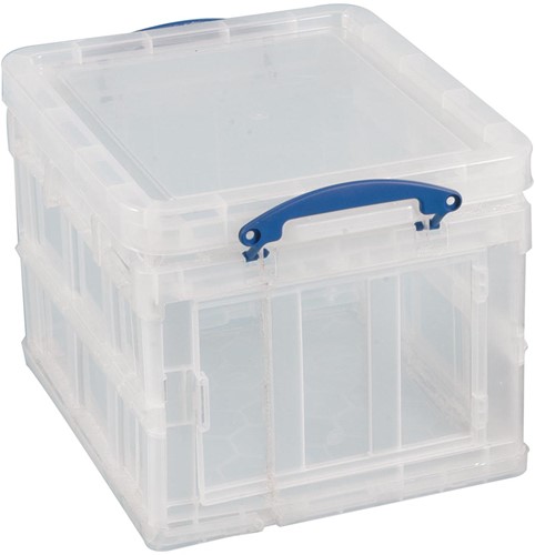 Really Useful Box opbergdoos 35 liter opvouwbaar, transparant