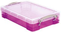 Really Useful Box opbergdoos 4 liter, transparant paars