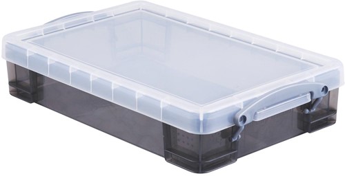 Really Useful Box opbergdoos 4 liter, transparant gerookt