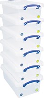 Really Useful Box opbergdoos 5,5 l, nestbaar, transparant-2