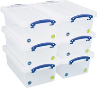 Really Useful Box opbergdoos 5,5 l, nestbaar, transparant-3