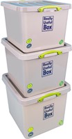 Really Useful Box Recycled opbergdoos 60 l, nestbaar, grijs-3