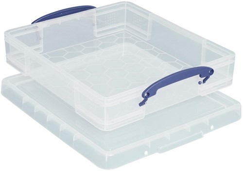 Really Useful Box opbergdoos 7 liter met divider, transparant