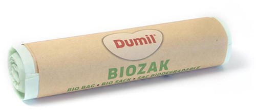 Dumil bio vuilniszak voor GFT, 16 micron, 60 l, groen, rol van 5 stuks