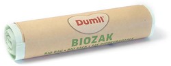 Dumil bio vuilniszak voor GFT, 16 micron, 20 l, rol van 8 stuks, groen
