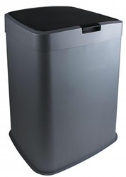 Vuilbak 70 l, grijs en zwart