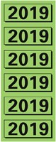 Rugetiket Elba 2019 57x25mm groen 120 stuks