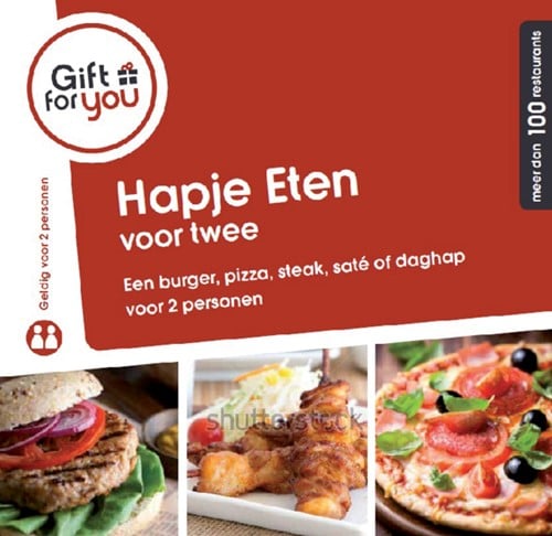 CADEAUBOX GFY LEEG HAPJE ETEN VOOR TWEE 1 DOOS
