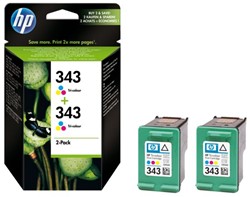INKCARTRIDGE HP 343 CB332EE 2X KLEUR 2 Stuk