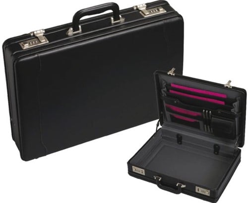 KOFFER ATTACHE RILLSTAB DELTA ZWART 1 STUK