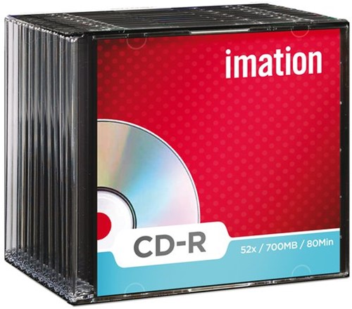 CD-R IMATION 700MB 52X SLIMLINE 1 Stuk